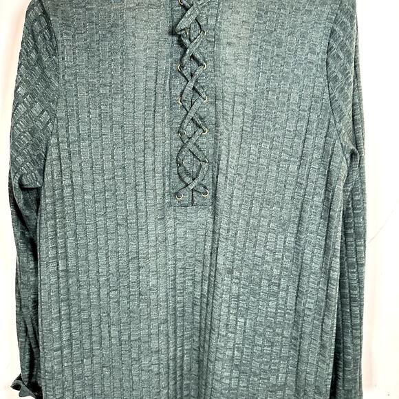 KNOX ROSE forest green‎ open cardigan Womans medium forestcore, goblincore - Picture 7 of 13